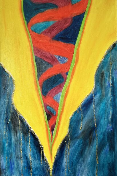 Hearth Rays - a Paint Artowrk by Daniela Malsiner